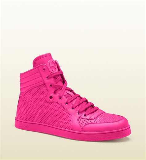 gucci pink sandal|pink gucci sneakers high top.